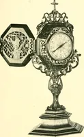 An illustration from Old clocks and watches & their makers, being an historical and descriptive account of the different styles of clocks and watches of the past, in England and abroad, to which is added a list of ten thousand makers (1904)