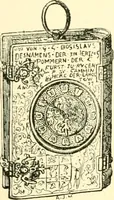 An illustration from Old clocks and watches & their makers, being an historical and descriptive account of the different styles of clocks and watches of the past, in England and abroad, to which is added a list of ten thousand makers (1904)