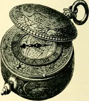 An illustration from Old clocks and watches & their makers, being an historical and descriptive account of the different styles of clocks and watches of the past, in England and abroad, to which is added a list of ten thousand makers (1904)