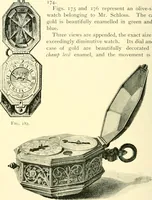 An illustration from Old clocks and watches & their makers, being an historical and descriptive account of the different styles of clocks and watches of the past, in England and abroad, to which is added a list of ten thousand makers (1904)