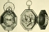 An illustration from Old clocks and watches & their makers, being an historical and descriptive account of the different styles of clocks and watches of the past, in England and abroad, to which is added a list of ten thousand makers (1904)