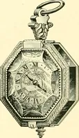 An illustration from Old clocks and watches & their makers, being an historical and descriptive account of the different styles of clocks and watches of the past, in England and abroad, to which is added a list of ten thousand makers (1904)