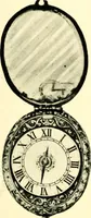 An illustration from Old clocks and watches & their makers, being an historical and descriptive account of the different styles of clocks and watches of the past, in England and abroad, to which is added a list of ten thousand makers (1904)
