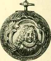 An illustration from Old clocks and watches & their makers, being an historical and descriptive account of the different styles of clocks and watches of the past, in England and abroad, to which is added a list of ten thousand makers (1904)