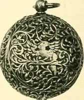 An illustration from Old clocks and watches & their makers, being an historical and descriptive account of the different styles of clocks and watches of the past, in England and abroad, to which is added a list of ten thousand makers (1904)