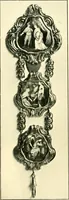 An illustration from Old clocks and watches & their makers, being an historical and descriptive account of the different styles of clocks and watches of the past, in England and abroad, to which is added a list of ten thousand makers (1904)