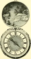 An illustration from Old clocks and watches & their makers, being an historical and descriptive account of the different styles of clocks and watches of the past, in England and abroad, to which is added a list of ten thousand makers (1904)