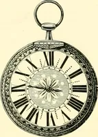 An illustration from Old clocks and watches & their makers, being an historical and descriptive account of the different styles of clocks and watches of the past, in England and abroad, to which is added a list of ten thousand makers (1904)