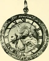 An illustration from Old clocks and watches & their makers, being an historical and descriptive account of the different styles of clocks and watches of the past, in England and abroad, to which is added a list of ten thousand makers (1904)