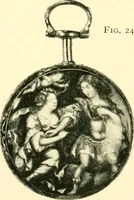 An illustration from Old clocks and watches & their makers, being an historical and descriptive account of the different styles of clocks and watches of the past, in England and abroad, to which is added a list of ten thousand makers (1904)