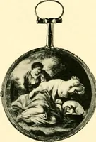 An illustration from Old clocks and watches & their makers, being an historical and descriptive account of the different styles of clocks and watches of the past, in England and abroad, to which is added a list of ten thousand makers (1904)