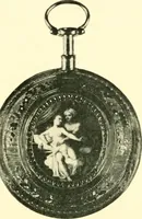 An illustration from Old clocks and watches & their makers, being an historical and descriptive account of the different styles of clocks and watches of the past, in England and abroad, to which is added a list of ten thousand makers (1904)