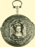 An illustration from Old clocks and watches & their makers, being an historical and descriptive account of the different styles of clocks and watches of the past, in England and abroad, to which is added a list of ten thousand makers (1904)
