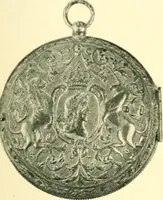 An illustration from Old clocks and watches & their makers, being an historical and descriptive account of the different styles of clocks and watches of the past, in England and abroad, to which is added a list of ten thousand makers (1904)