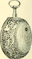 An illustration from Old clocks and watches & their makers, being an historical and descriptive account of the different styles of clocks and watches of the past, in England and abroad, to which is added a list of ten thousand makers (1904)