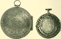 An illustration from Old clocks and watches & their makers, being an historical and descriptive account of the different styles of clocks and watches of the past, in England and abroad, to which is added a list of ten thousand makers (1904)