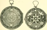 An illustration from Old clocks and watches & their makers, being an historical and descriptive account of the different styles of clocks and watches of the past, in England and abroad, to which is added a list of ten thousand makers (1904)