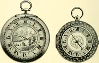 An illustration from Old clocks and watches & their makers, being an historical and descriptive account of the different styles of clocks and watches of the past, in England and abroad, to which is added a list of ten thousand makers (1904)