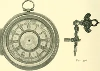 An illustration from Old clocks and watches & their makers, being an historical and descriptive account of the different styles of clocks and watches of the past, in England and abroad, to which is added a list of ten thousand makers (1904)
