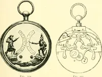 An illustration from Old clocks and watches & their makers, being an historical and descriptive account of the different styles of clocks and watches of the past, in England and abroad, to which is added a list of ten thousand makers (1904)