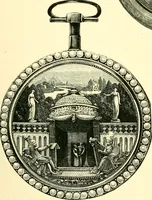 An illustration from Old clocks and watches & their makers, being an historical and descriptive account of the different styles of clocks and watches of the past, in England and abroad, to which is added a list of ten thousand makers (1904)