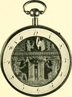An illustration from Old clocks and watches & their makers, being an historical and descriptive account of the different styles of clocks and watches of the past, in England and abroad, to which is added a list of ten thousand makers (1904)