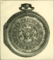 An illustration from Old clocks and watches & their makers, being an historical and descriptive account of the different styles of clocks and watches of the past, in England and abroad, to which is added a list of ten thousand makers (1904)