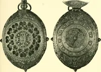 An illustration from Old clocks and watches & their makers, being an historical and descriptive account of the different styles of clocks and watches of the past, in England and abroad, to which is added a list of ten thousand makers (1904)