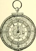 An illustration from Old clocks and watches & their makers, being an historical and descriptive account of the different styles of clocks and watches of the past, in England and abroad, to which is added a list of ten thousand makers (1904)