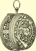 An illustration from Old clocks and watches & their makers, being an historical and descriptive account of the different styles of clocks and watches of the past, in England and abroad, to which is added a list of ten thousand makers (1904)