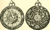An illustration from Old clocks and watches & their makers, being an historical and descriptive account of the different styles of clocks and watches of the past, in England and abroad, to which is added a list of ten thousand makers (1904)