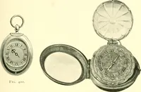 An illustration from Old clocks and watches & their makers, being an historical and descriptive account of the different styles of clocks and watches of the past, in England and abroad, to which is added a list of ten thousand makers (1904)