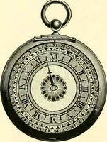 An illustration from Old clocks and watches & their makers, being an historical and descriptive account of the different styles of clocks and watches of the past, in England and abroad, to which is added a list of ten thousand makers (1904)