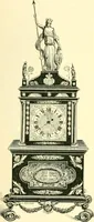 An illustration from Old clocks and watches & their makers, being an historical and descriptive account of the different styles of clocks and watches of the past, in England and abroad, to which is added a list of ten thousand makers (1904)