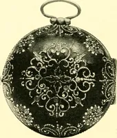 An illustration from Old clocks and watches & their makers, being an historical and descriptive account of the different styles of clocks and watches of the past, in England and abroad, to which is added a list of ten thousand makers (1904)