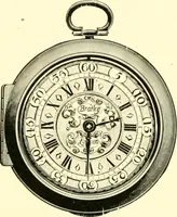 An illustration from Old clocks and watches & their makers, being an historical and descriptive account of the different styles of clocks and watches of the past, in England and abroad, to which is added a list of ten thousand makers (1904)