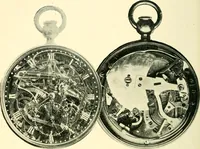 An illustration from Old clocks and watches & their makers, being an historical and descriptive account of the different styles of clocks and watches of the past, in England and abroad, to which is added a list of ten thousand makers (1904)