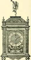 An illustration from Old clocks and watches & their makers, being an historical and descriptive account of the different styles of clocks and watches of the past, in England and abroad, to which is added a list of ten thousand makers (1904)