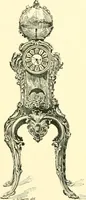 An illustration from Old clocks and watches & their makers, being an historical and descriptive account of the different styles of clocks and watches of the past, in England and abroad, to which is added a list of ten thousand makers (1904)