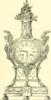 An illustration from Old clocks and watches & their makers, being an historical and descriptive account of the different styles of clocks and watches of the past, in England and abroad, to which is added a list of ten thousand makers (1904)
