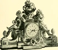 An illustration from Old clocks and watches & their makers, being an historical and descriptive account of the different styles of clocks and watches of the past, in England and abroad, to which is added a list of ten thousand makers (1904)