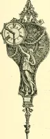 An illustration from Old clocks and watches & their makers, being an historical and descriptive account of the different styles of clocks and watches of the past, in England and abroad, to which is added a list of ten thousand makers (1904)