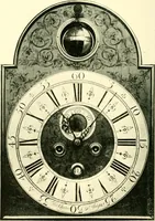 An illustration from Old clocks and watches & their makers, being an historical and descriptive account of the different styles of clocks and watches of the past, in England and abroad, to which is added a list of ten thousand makers (1904)