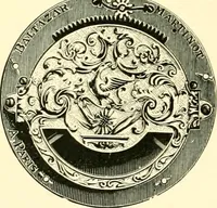 An illustration from Old clocks and watches & their makers, being an historical and descriptive account of the different styles of clocks and watches of the past, in England and abroad, to which is added a list of ten thousand makers (1904)