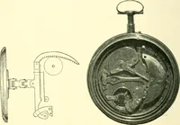 An illustration from Old clocks and watches & their makers, being an historical and descriptive account of the different styles of clocks and watches of the past, in England and abroad, to which is added a list of ten thousand makers (1904)