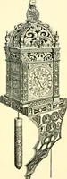 An illustration from Old clocks and watches & their makers, being an historical and descriptive account of the different styles of clocks and watches of the past, in England and abroad, to which is added a list of ten thousand makers (1904)