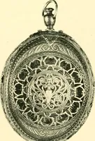 An illustration from Old clocks and watches & their makers, being an historical and descriptive account of the different styles of clocks and watches of the past, in England and abroad, to which is added a list of ten thousand makers (1904)