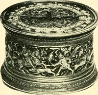 An illustration from Old clocks and watches & their makers, being an historical and descriptive account of the different styles of clocks and watches of the past, in England and abroad, to which is added a list of ten thousand makers (1904)