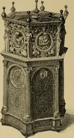 An illustration from Old clocks and watches & their makers : being an historical and descriptive account of the different styles of clocks and watches of the past, in England and abroad, to which is added a list of nearly twelve thousand makers (1922)