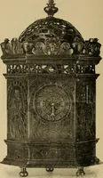 An illustration from Old clocks and watches & their makers : being an historical and descriptive account of the different styles of clocks and watches of the past, in England and abroad, to which is added a list of nearly twelve thousand makers (1922)